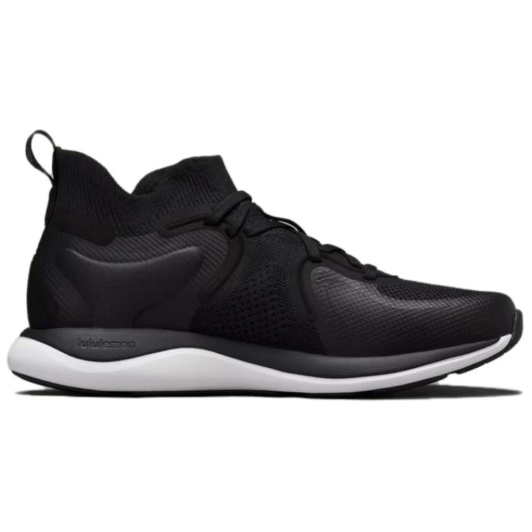 Lululemon Chargefeel 2 Anti Slip Wear Resistant Mid Top Training Running Shoes Women's Black White