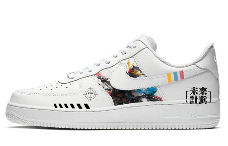 Nike Air Force 1 Anti-Slip Wear-Resistant Low-Top Skateboard Shoes Women's Pure White