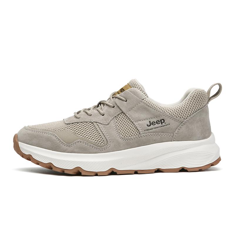 Jeep Cushioned Wear-Resistant Slip-Resistant Low-Top Hiking Trekking Shoes Men