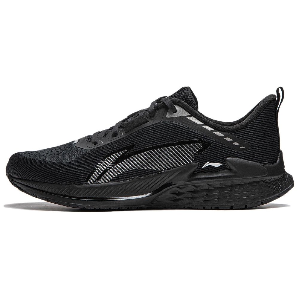 LiNing Cushioning Wear Resistant Low Top Running Shoes Men's Black