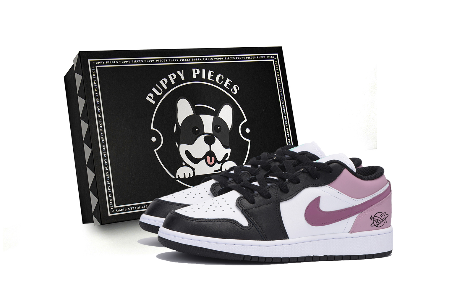 Jordan Air Jordan 1 Vintage Basketball Shoes Women's Low top Black/Pink