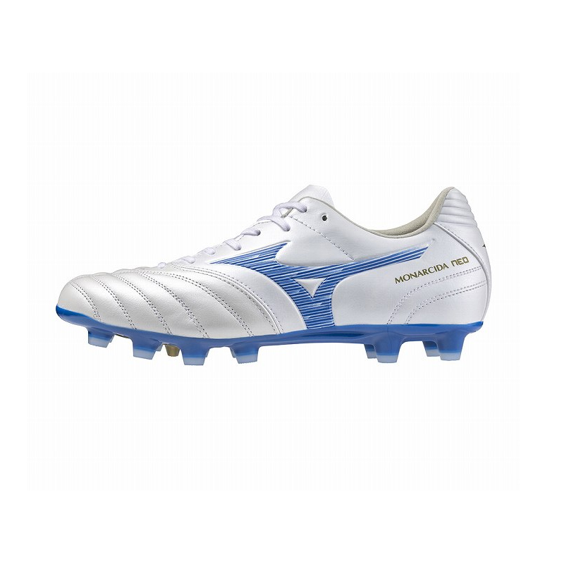 Mizuno Monarcida Wear-Resistant Soccer Shoes Unisex White Blue