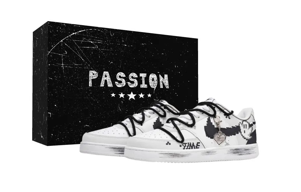 Nike Court Vision 1 Snowfield Guardian Box Abrasion Resistant Low top Skateboard Shoes Unisex Black White