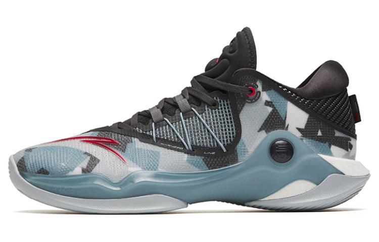Anta Skyline 1 Anti Slip Wear Resistant Low Top Basketball Shoes Men's Blue Black, Fighter Color Scheme
