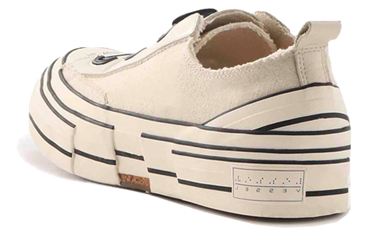 Yohji Yamamoto x VESSEL Low-Top Skateboard Shoes Unisex Ecru