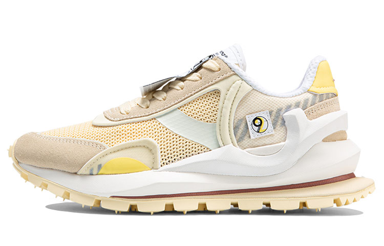 LiNing Fangyuan Eternal Cushioned Slip-Resistant Breathable Lightweight Low-Top Running Shoes Women's Vanilla Yellow
