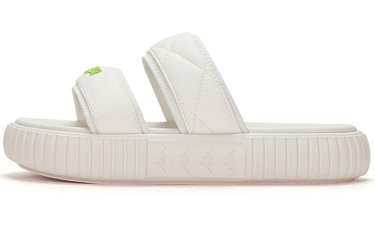 Kappa Rubber Sole Slip Resistant Slide Slippers Women's White