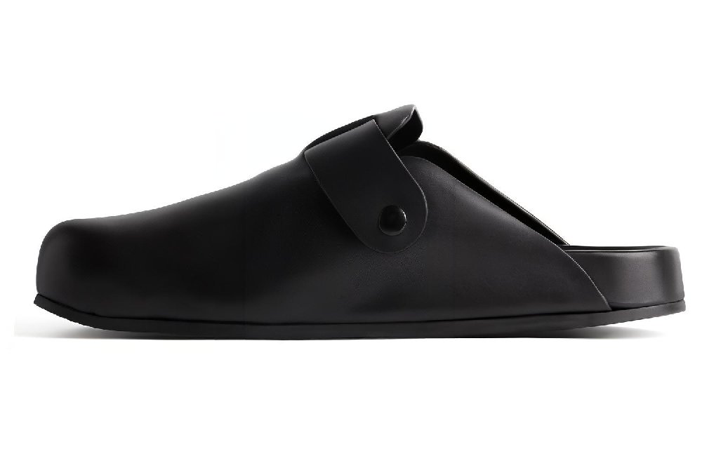 Balenciaga Sunday Mules 'Black Matte Calfskin'