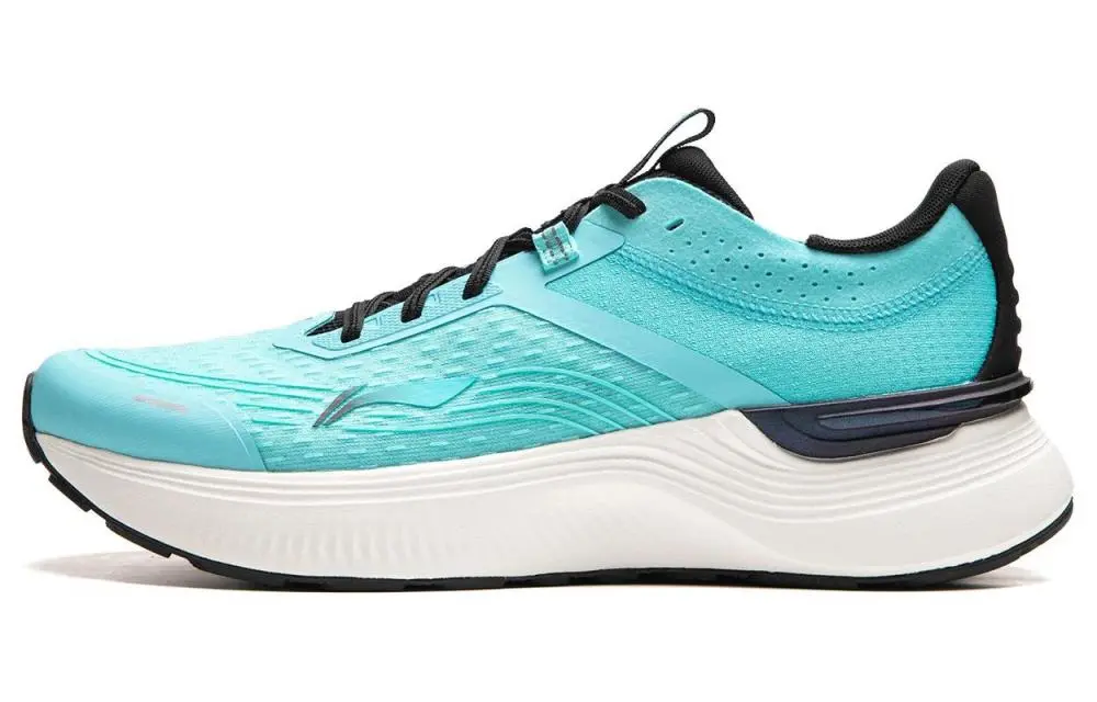 LiNing Light And Shadow Element Slip Resistant Abrasion Resistant Low top Running Shoes Men's Blue