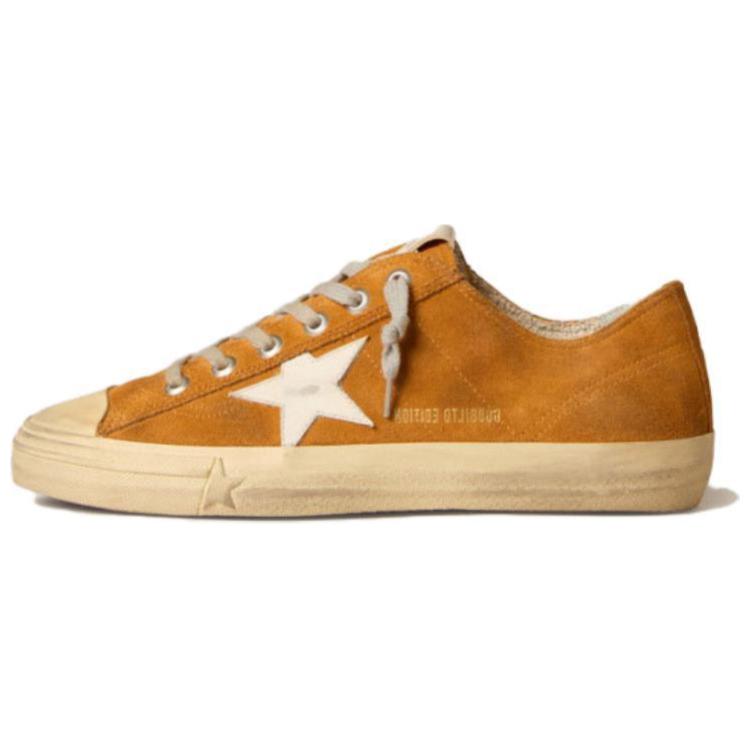 Golden Goose V-Star Low-Top Skateboard Shoes Men's Brown
