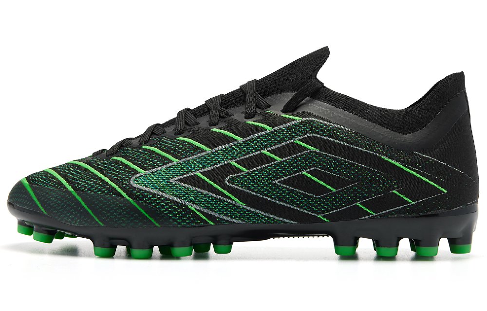 Umbro AG Rubber Short Studs Artificial Ground Anti-Slip Wear-Resistant Soccer Shoes Men's Green Black