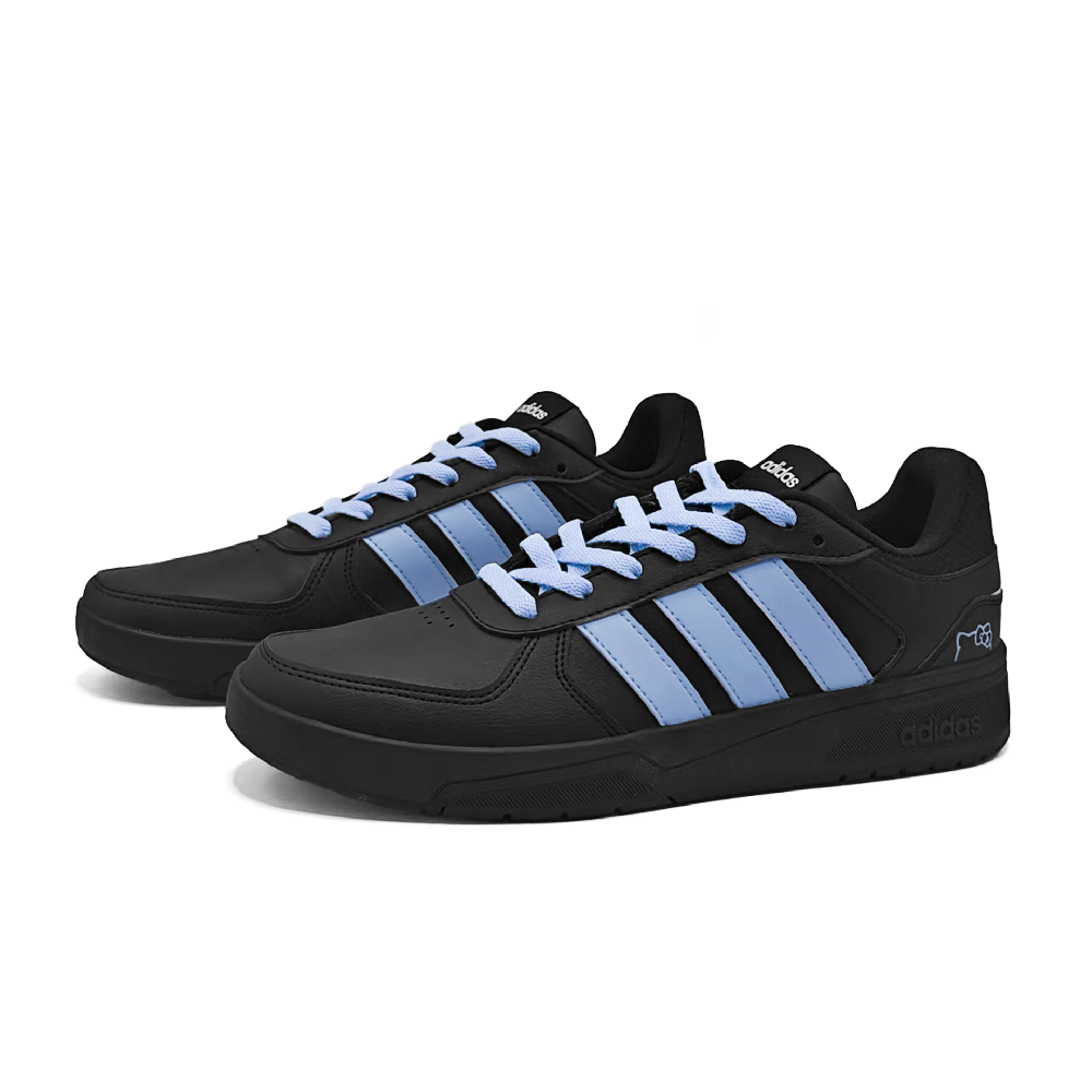 Adidas Neo Courtbeat Lan Cat Kitten Lightweight Low Top Skateboard Shoes Unisex Black Blue