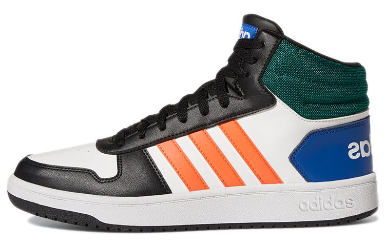 Adidas Hoops 2.0 Mid Basketball Shoes 'White Multi Color'