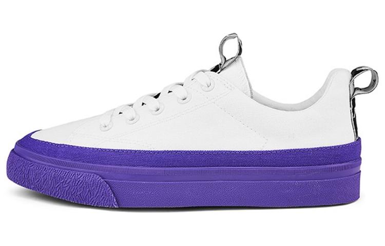 Kappa BANDA Label String Slip-Resistant Low-Top Canvas Shoes Unisex Royal Purple