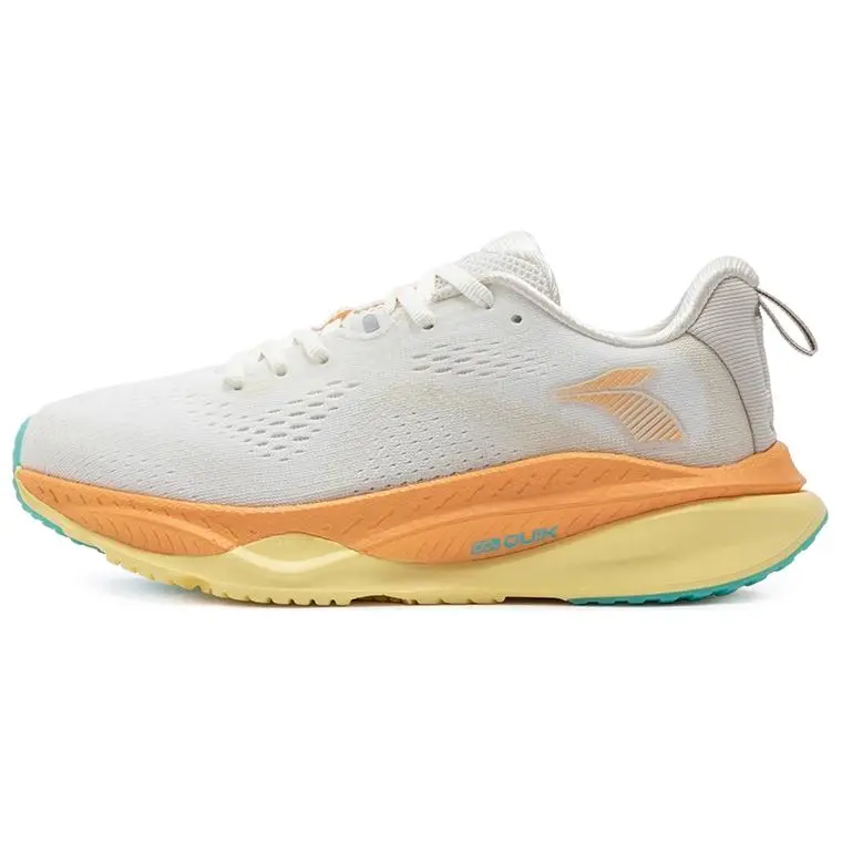 361° Red Flame 4 Cushioning, Slip Resistant, And Abrasion Resistant Low Top Running Shoes Women's White Orange