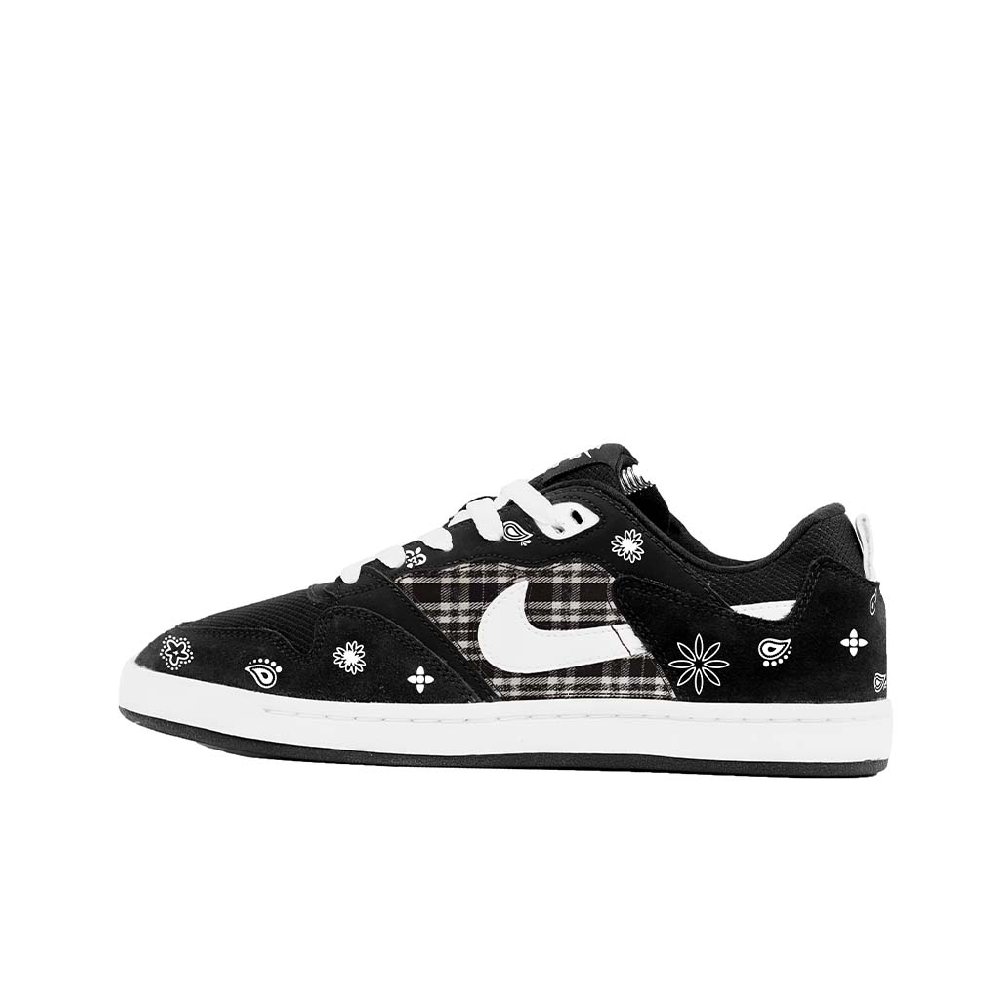 Nike SB Alleyoop Slip Resistant Low Top Skateboard Shoes Unisex Black