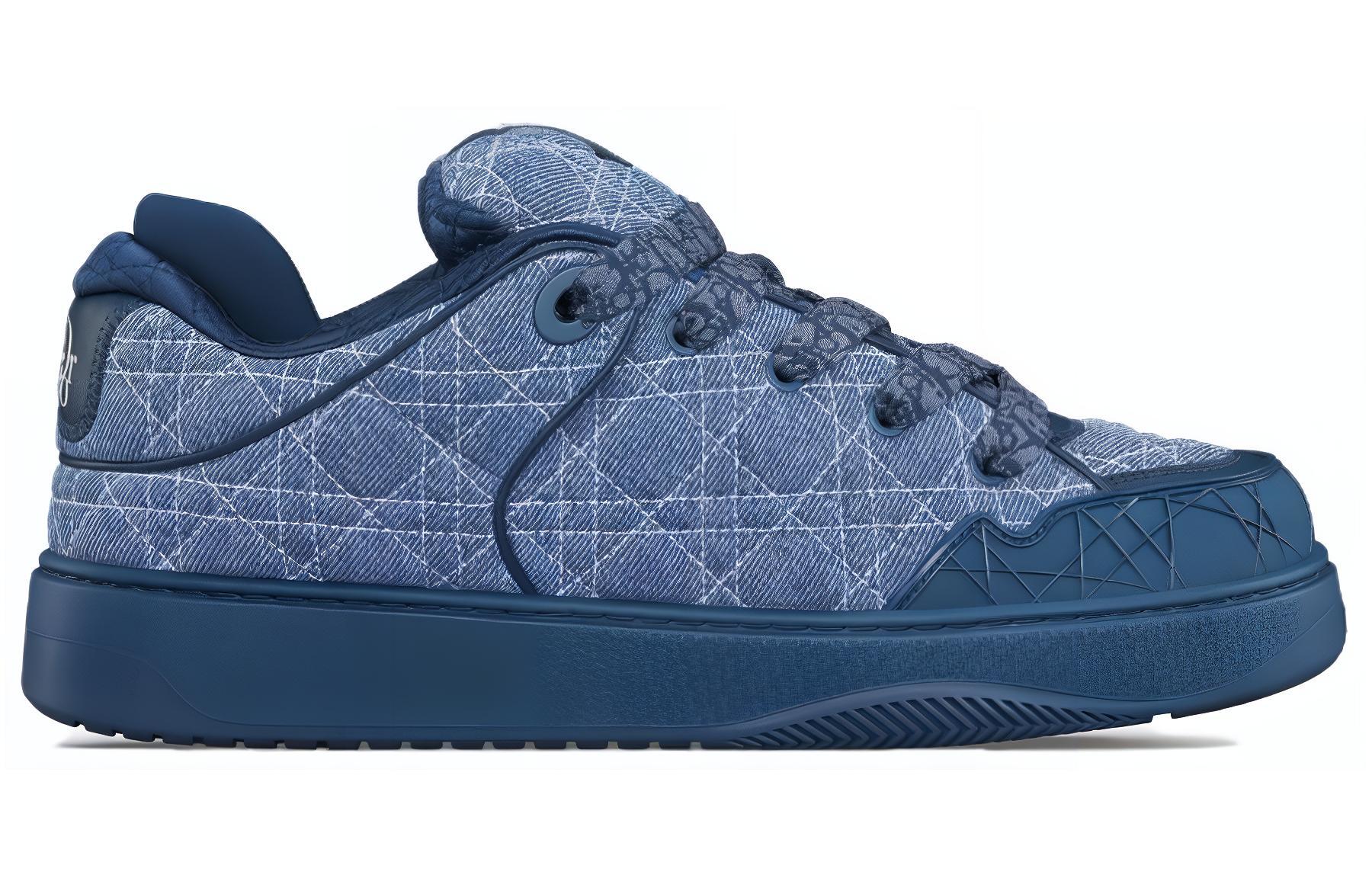 DIOR B9S Puffy Shoes Low top Skateboard Shoes Men's Blue