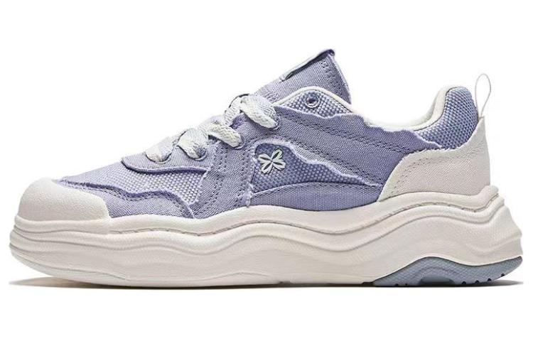 Anta Life Collection Lava Cake Anti-Slip And Wear-Resistant Breathable Low-Top Skateboard Shoes Women's Purple