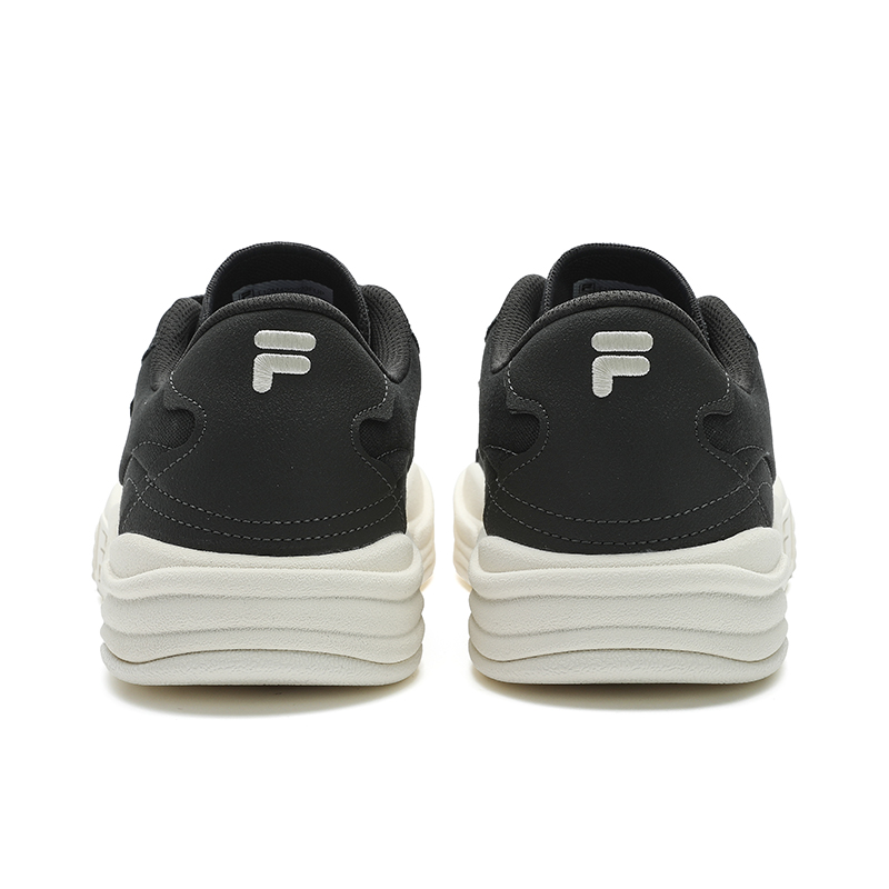 FILA FUSION POP 2 Anti-Slip Wear-Resistant Low-Top Skateboard Shoes Men's Lost Black