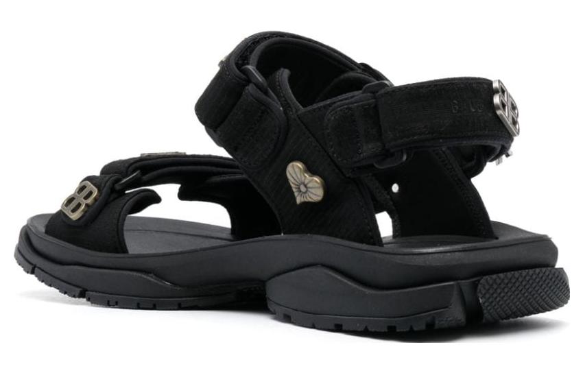 Balenciaga Beach Sandals Men's Black