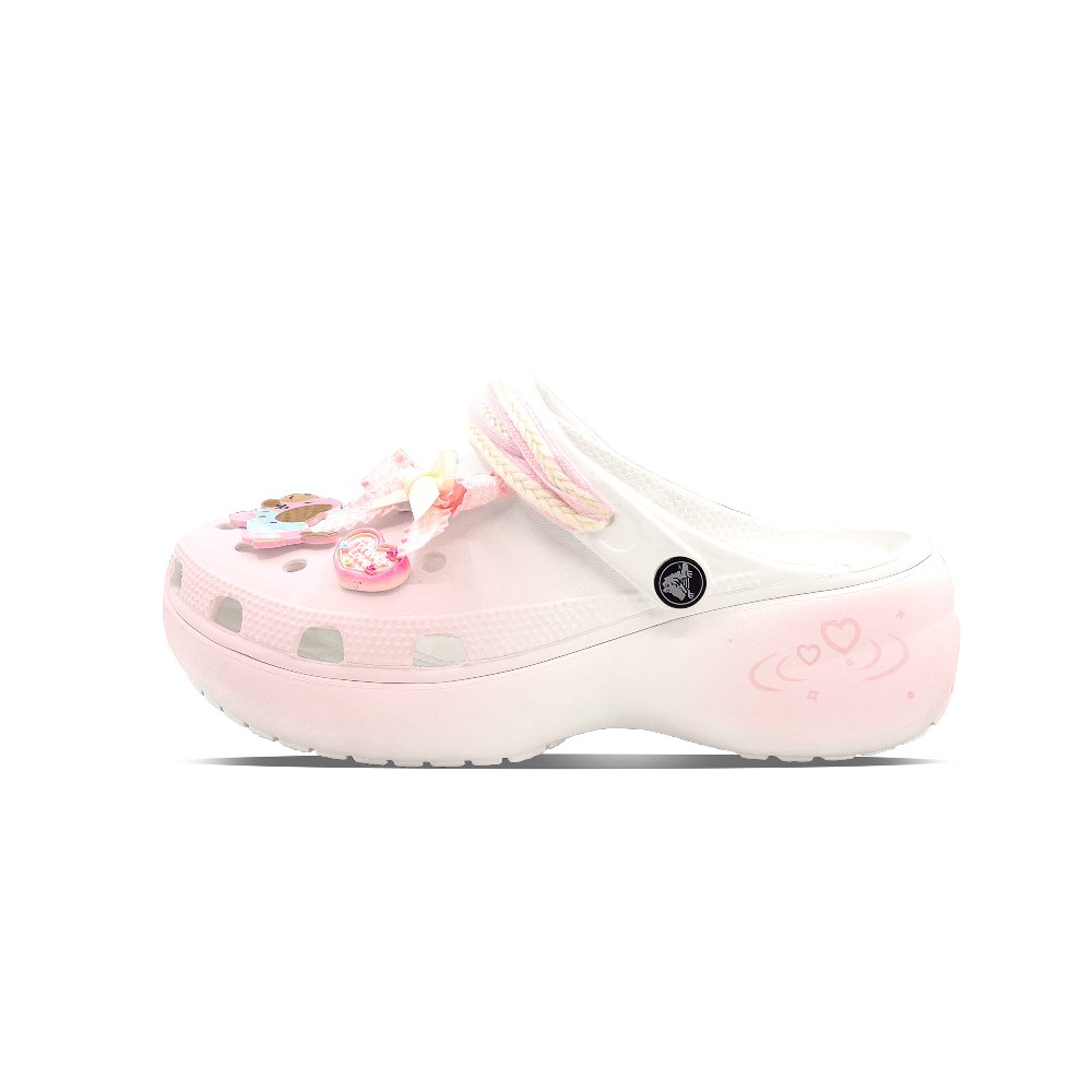 Crocs Classic Clog Heartbeat Puppy Clogs Unisex Pink