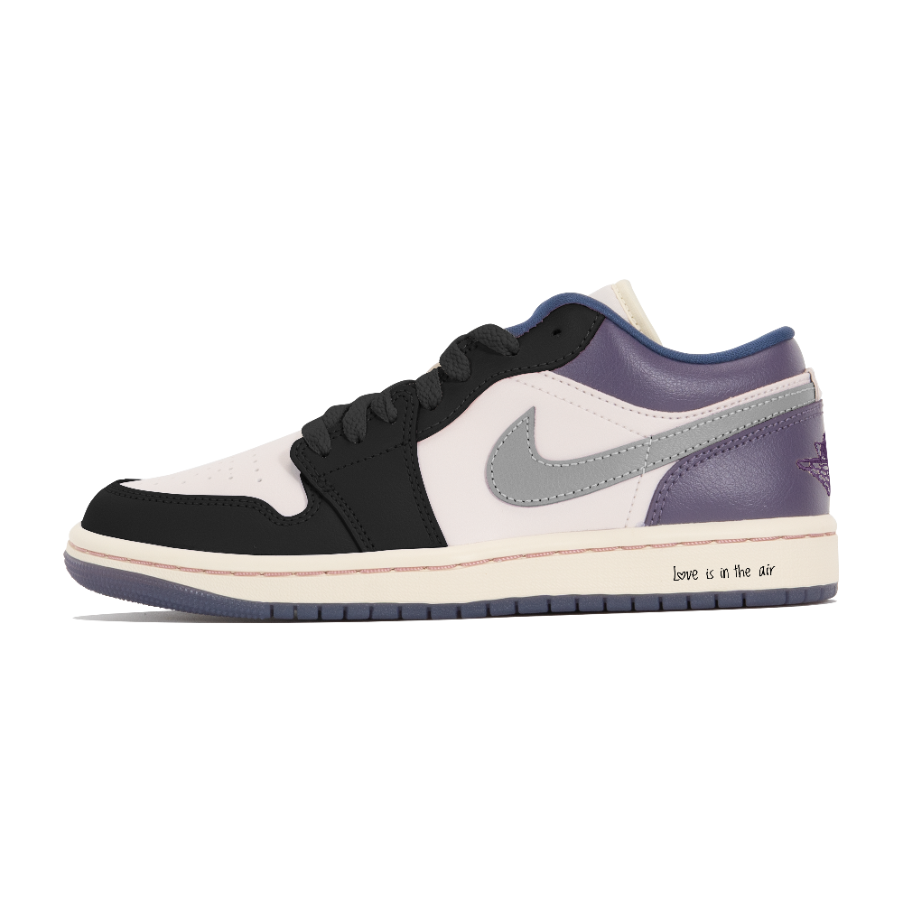 JORDAN Air JORDAN 1 Vintage Basketball Shoes Women's Low Top Purple