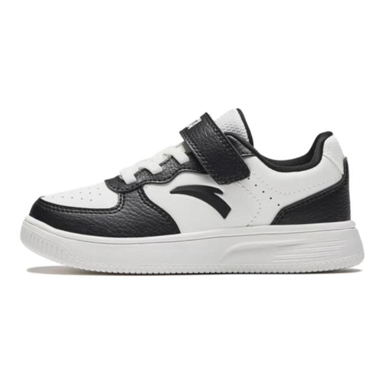 Antakids Slip Resistant Anti Kick Abrasion Resistant Low Top Kids' Skateboarding Shoes Black White Kids
