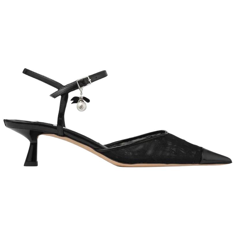 Jimmy Choo Aren Slim Heel High Heels 4.5cm Women's Black