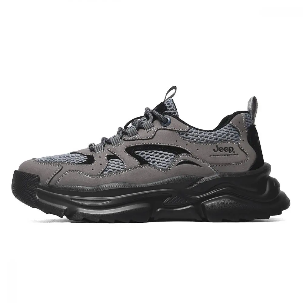 Jeep Low Top Hiking Shoes Men's Gray