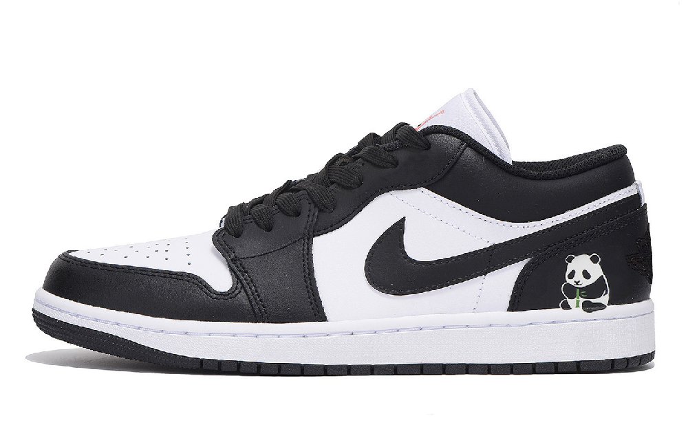 Jordan Air Jordan 1 Abrasion Resistant Coverage Low Top Vintage Basketball Shoes Unisex Black