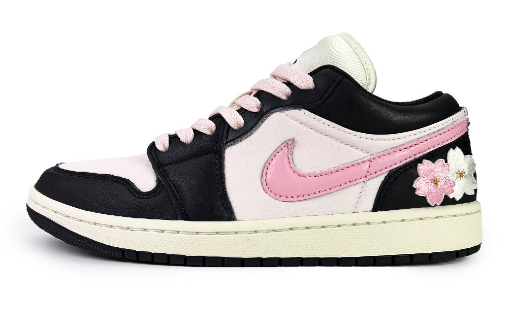 Jordan WMNS Cushioned Slip-Resistant Low-Top Vintage Basketball Shoes Women's Pink Black