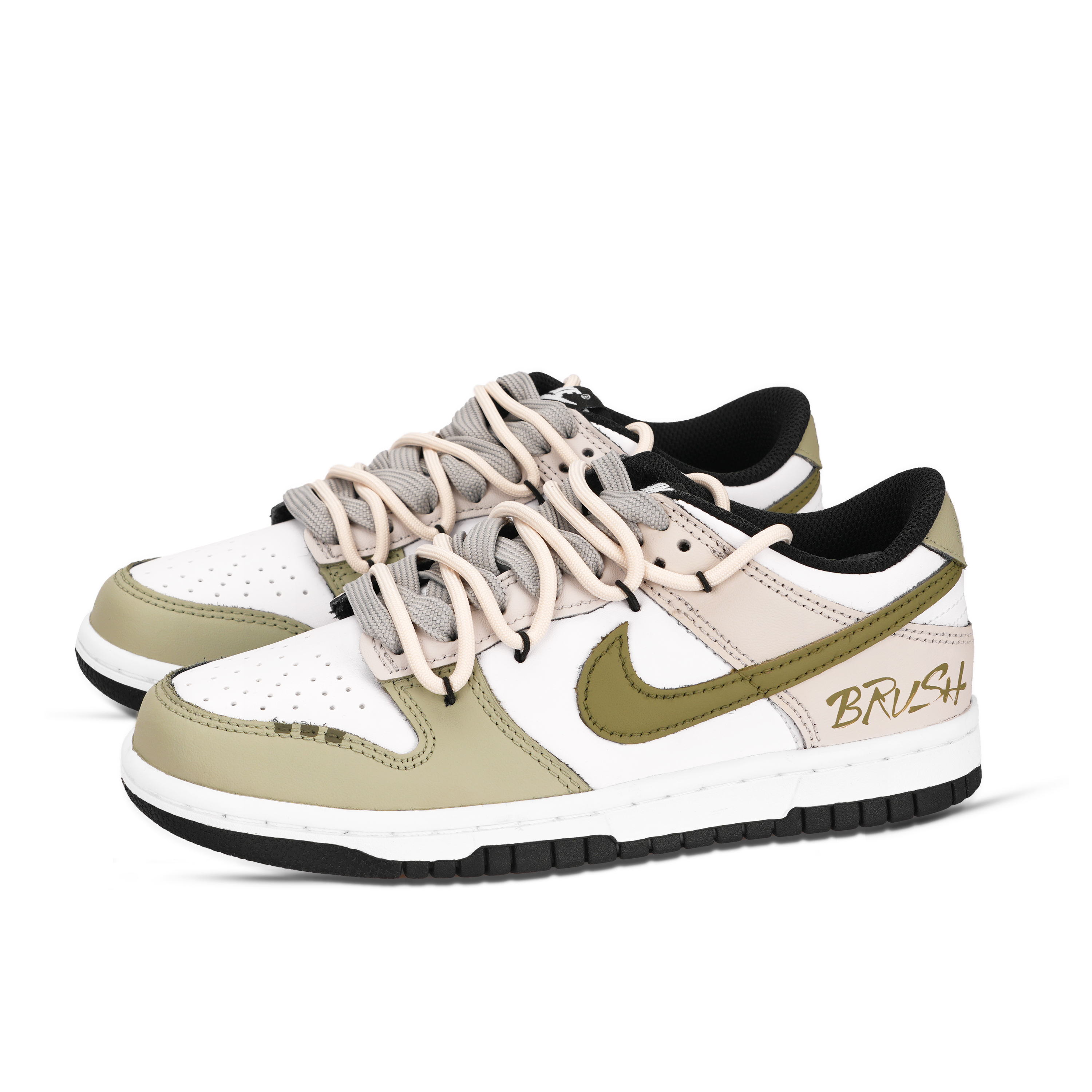 Nike Dunk Black White, Green Graffiti Abrasion Resistant Low Top Skateboard Shoes Unisex Pink White Green купить в интернет-магазине Yoocart с быстрой доставкой по России.