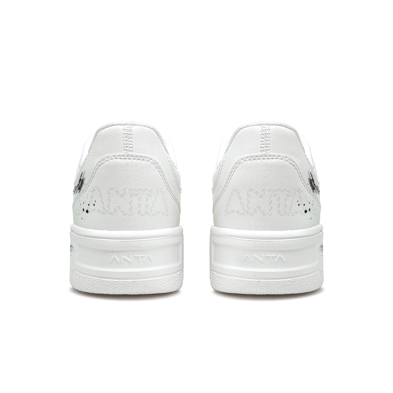Anta Relaxed Wear resistant And Lightweight Low Top Skateboard Shoes Unisex White Black купить в интернет-магазине Yoocart с быстрой доставкой по России.
