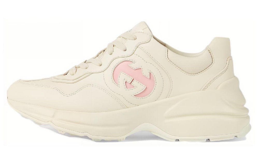 GUCCI Women's Rhyton Sneaker 'Ivory Wild Rose' Women's