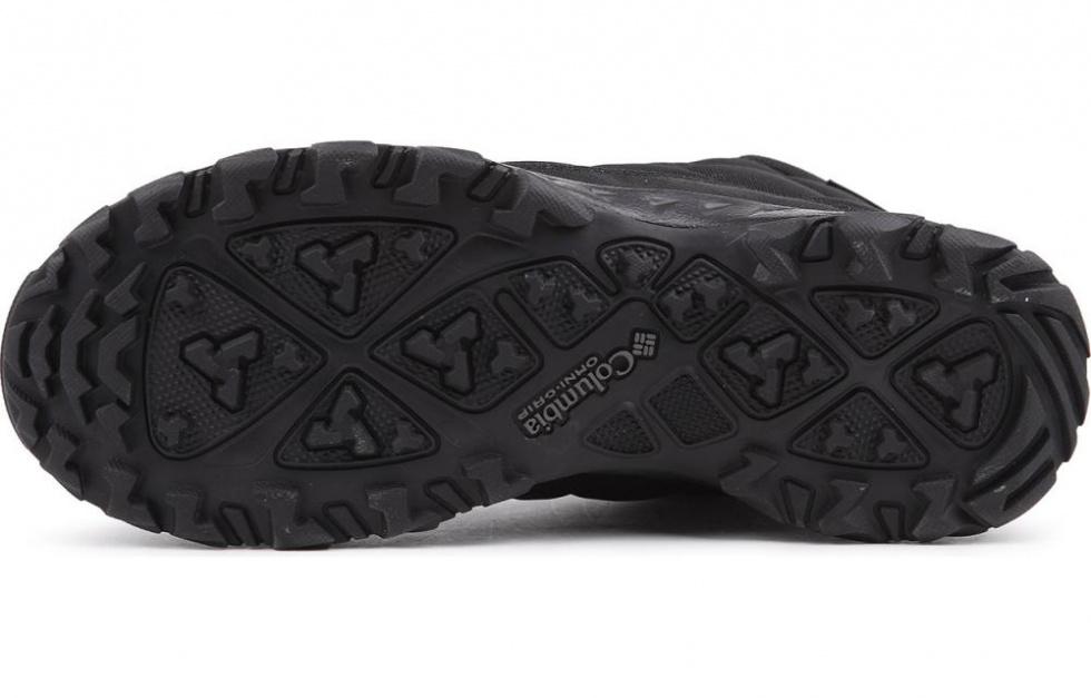 Columbia Cushioned Slip-Resistant Water-Resistant Warm High-Top Trekking Shoes Men's Black