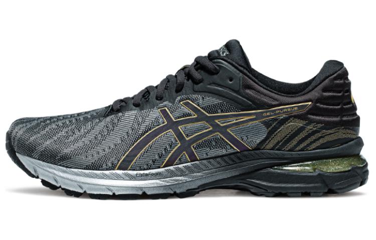 Asics Gel Pursue 7 Low Top Running Shoes Men's Black Silver