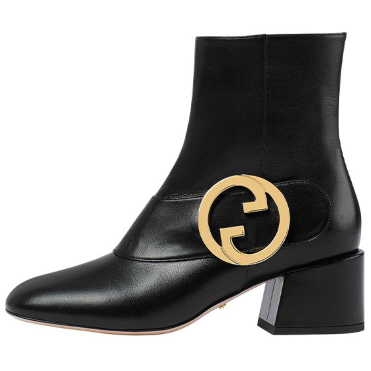 GUCCI Blondie Ankle Boots 5.5cm Women's Black