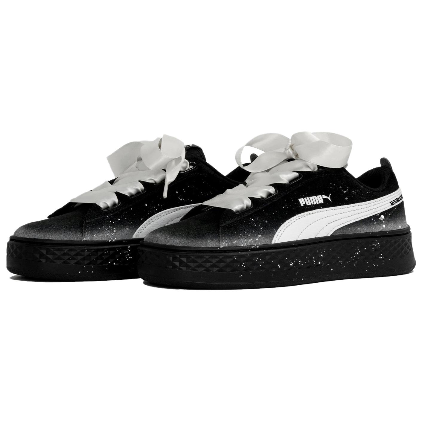 PUMA Platform Kaleidoscope, Moonlight, Shopping Bag Anti Slip Wear Resistant Low Top Skateboard Shoes Women's Black купить в интернет-магазине Yoocart с быстрой доставкой по России.