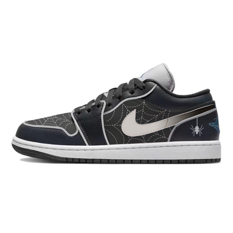 Jordan Air Jordan 1 Vintage Basketball Shoes Unisex Low Top White/Black