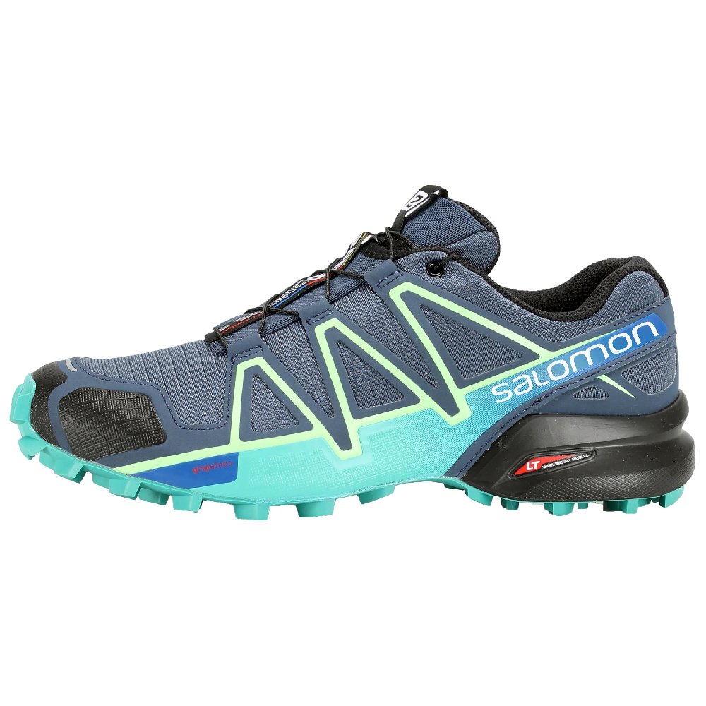 SALOMON Speedcross 4 Wear resistant And Lightweight Low Top Trail Running Shoes Women's Blue