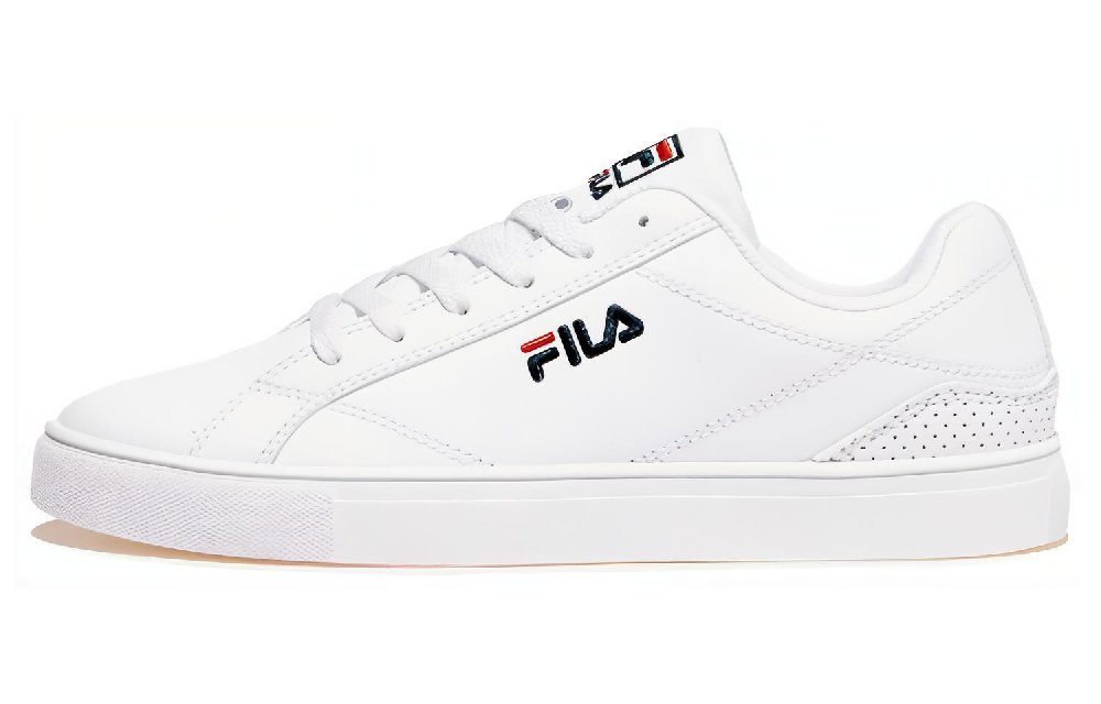 FILA Low Top Skateboard Shoes Unisex White Korean Style
