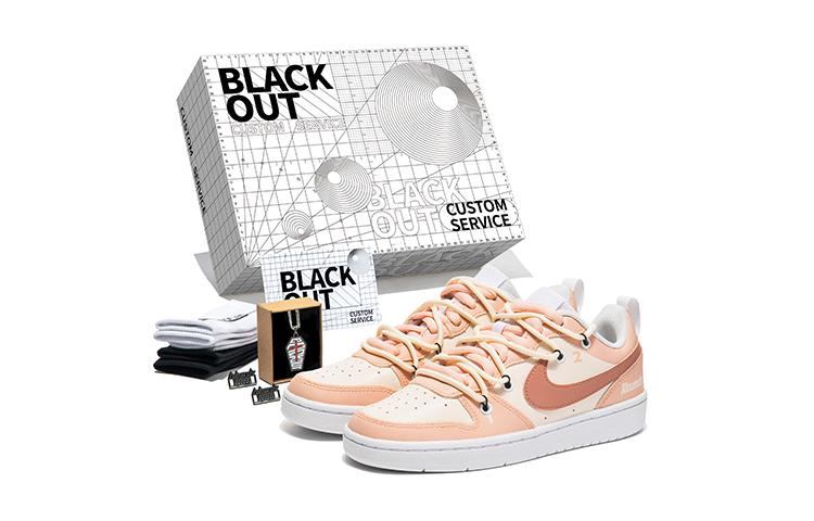 Nike Court Borough Series Skateboard Shoes Women's Low-Top Pink