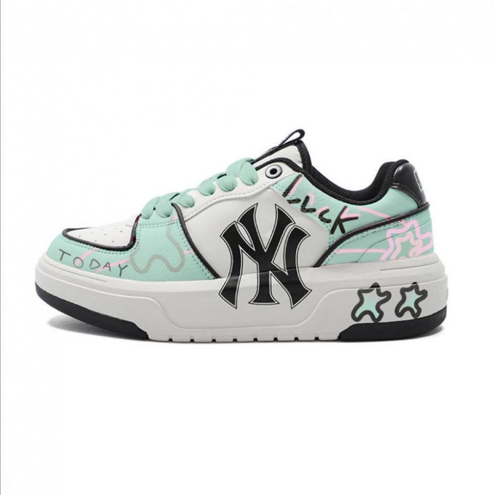 MLB Chunky Liner Height Increasing Coverage Low-Top Skateboard Shoes Unisex Cyan