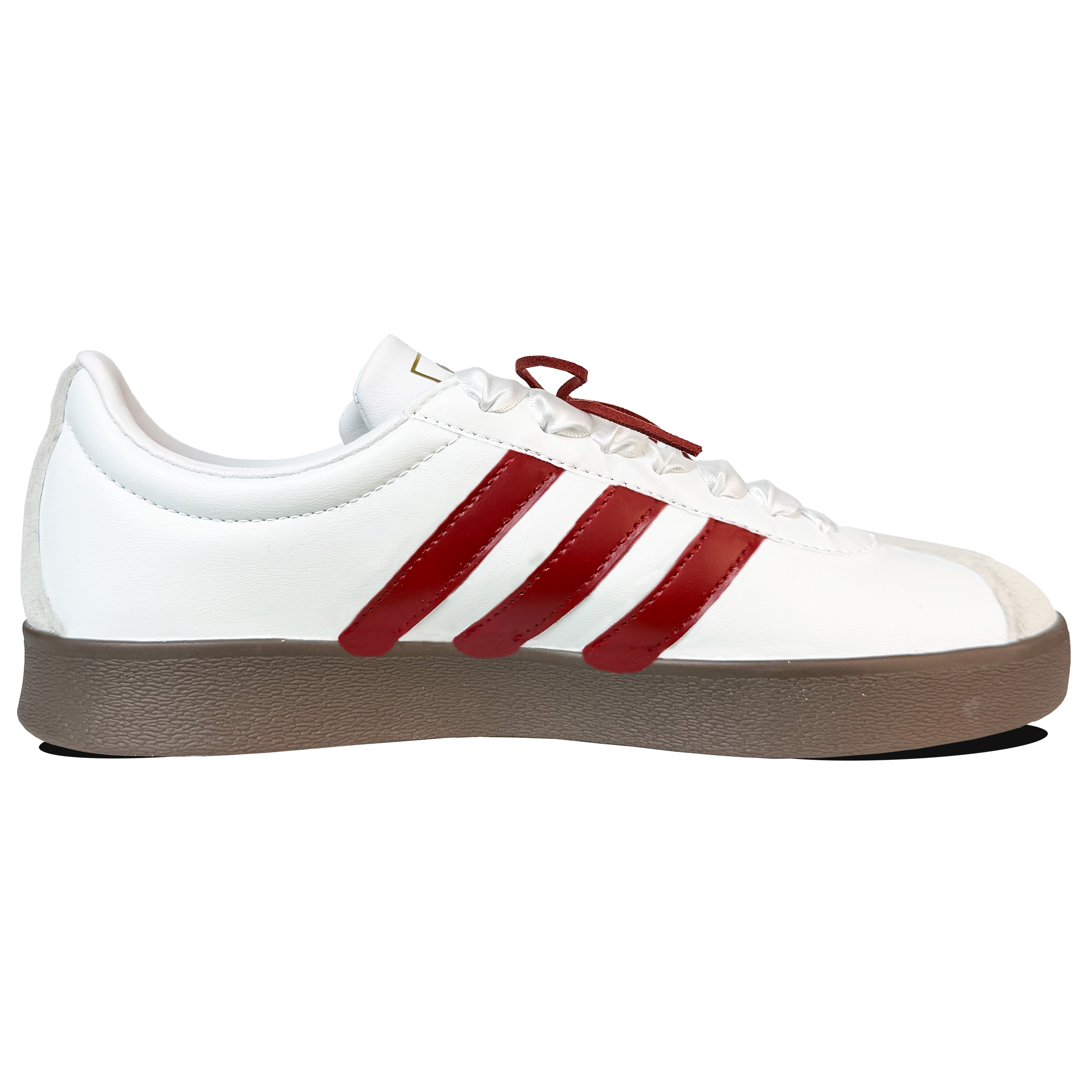 Adidas VL COURT 2.0 Wear resistant And Lightweight Low top Skateboard Shoes Unisex Red White