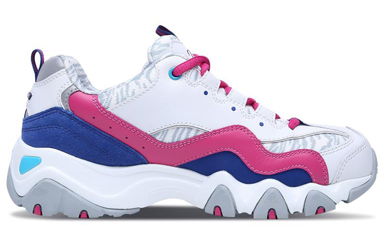 Skechers D'LITES 2.0 Low Top Casual Shoes Women's White Red купить в интернет-магазине Yoocart с быстрой доставкой по России.