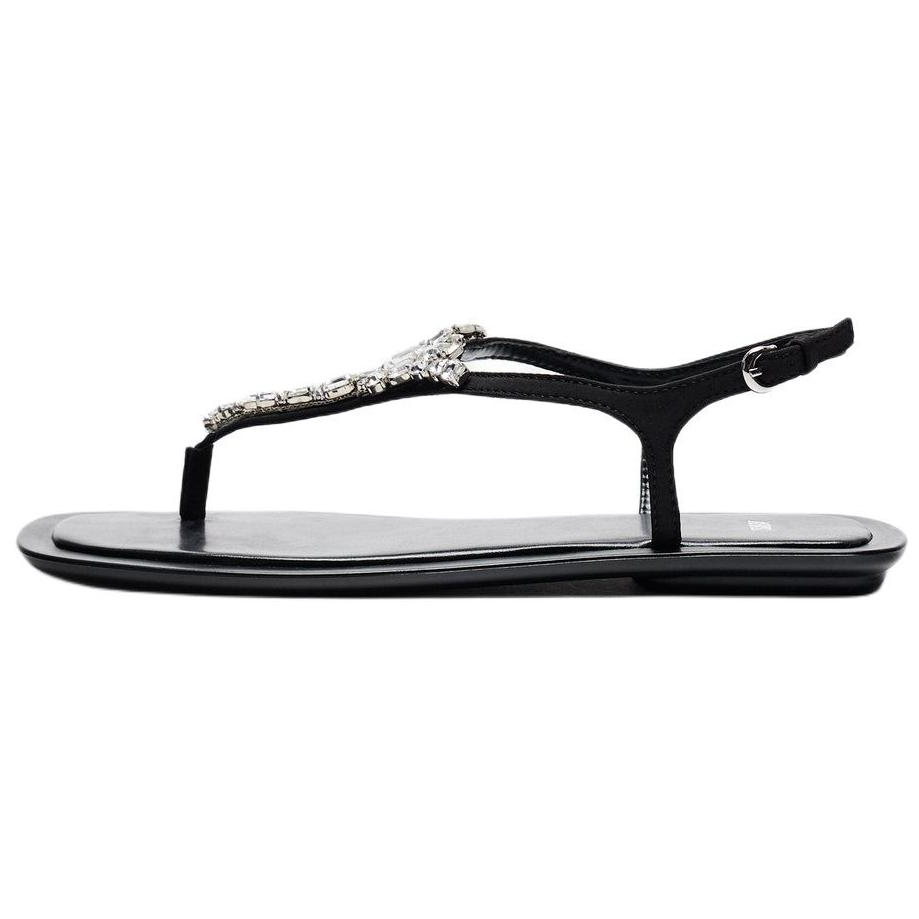 ZARA One Strap Sandals Women's Black