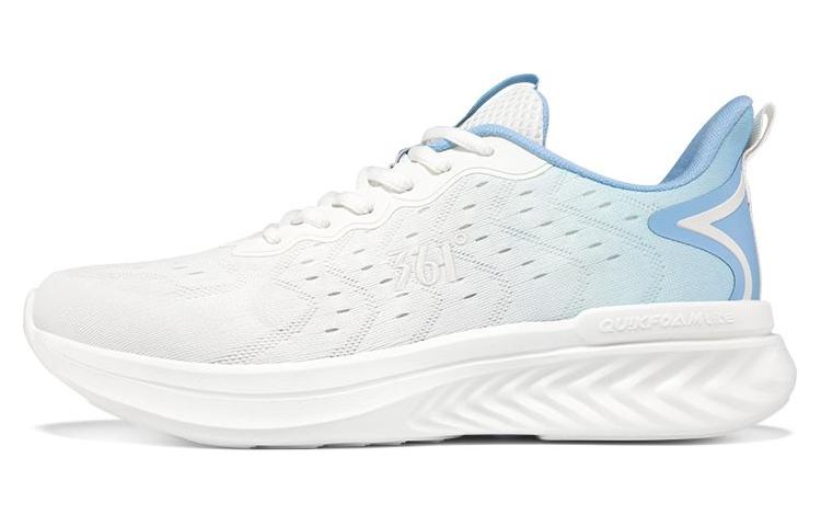 361° Cushioning Low-Top Running Shoes Men's White Blue