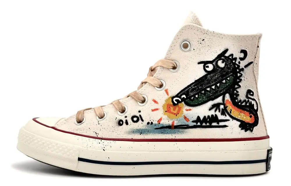 Converse 1970s Slip Resistant Abrasion Resistant High top Canvas Shoes Unisex Ecru