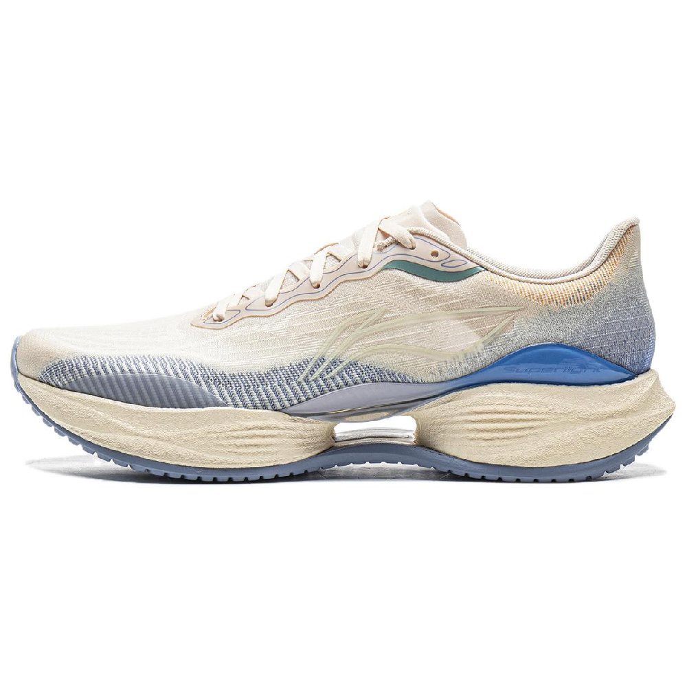 LINING Super Light 22 Running Shoes Men's Low top Gravel Gray Dove Gray Blue
