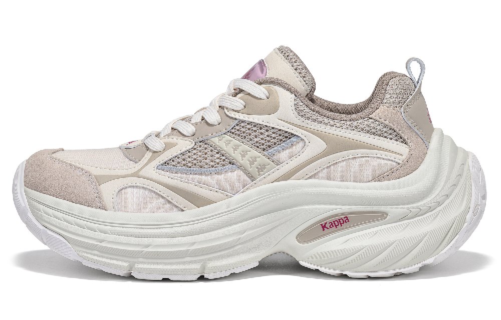 Kappa Anti Slip Wear Resistant Low Top Running Shoes Women's White